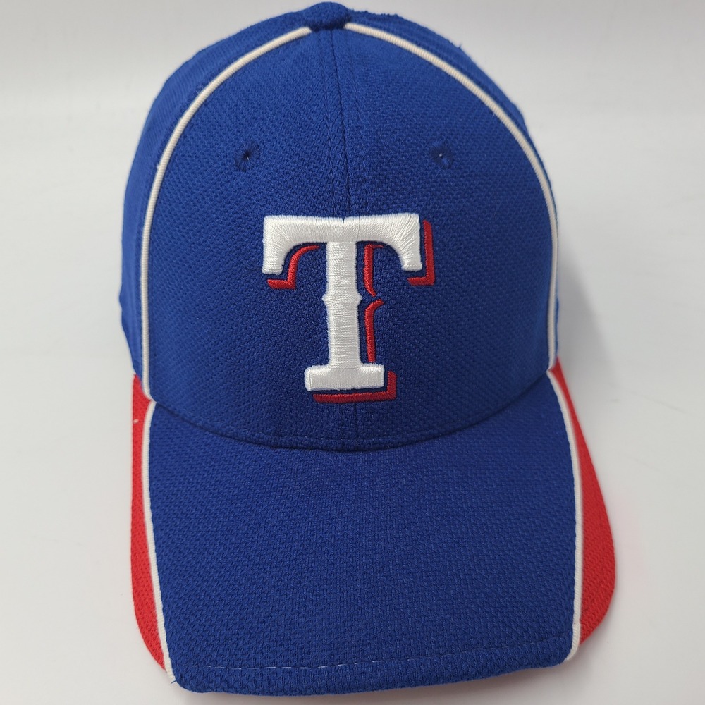 Texas Rangers Hat Fitted L-XL New Era 39Thirty Blue Red MLB Batting Practice BP